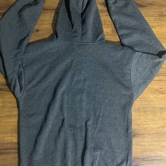 Men's Full-Zip Fleece Hoodie charcoal gray Size S - Picture 5 of 8